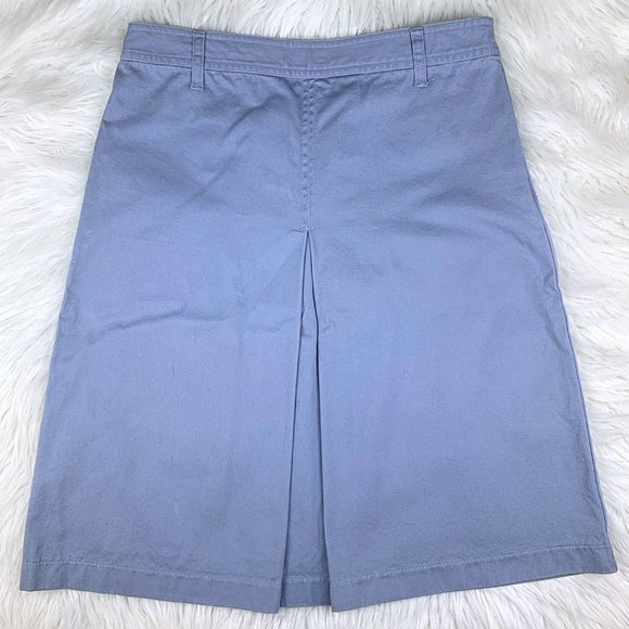J. Crew Inverted Box-Pleat Twill A-Line Midi Skirt - Picture 2 of 7